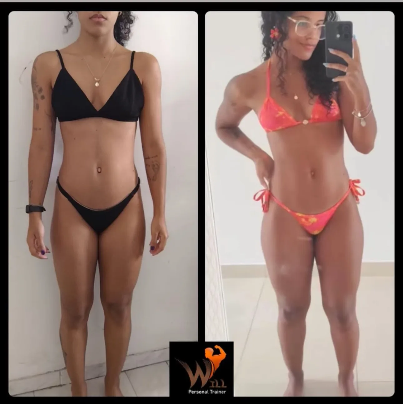 Antes e depois de cliente 3