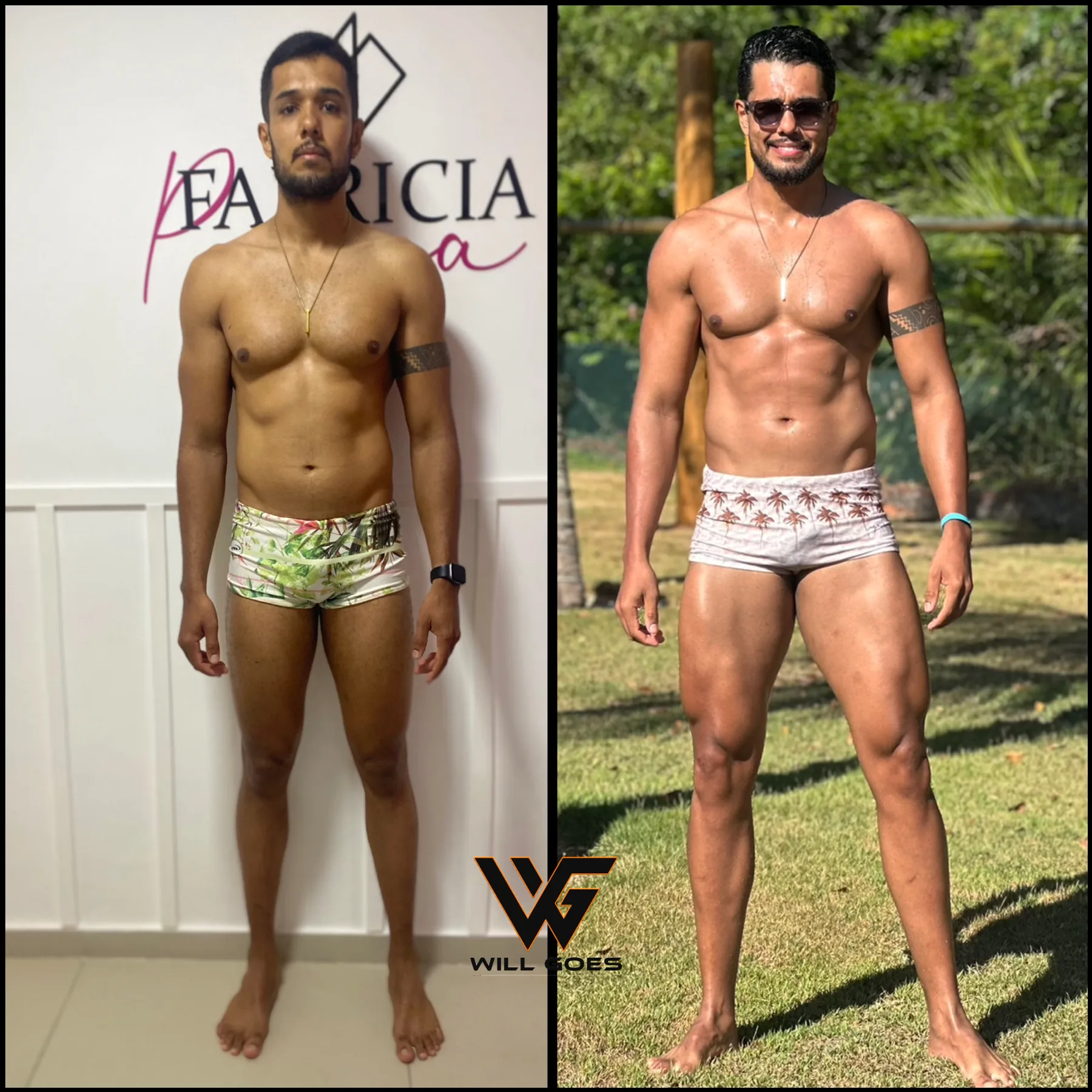 Antes e depois de cliente 4