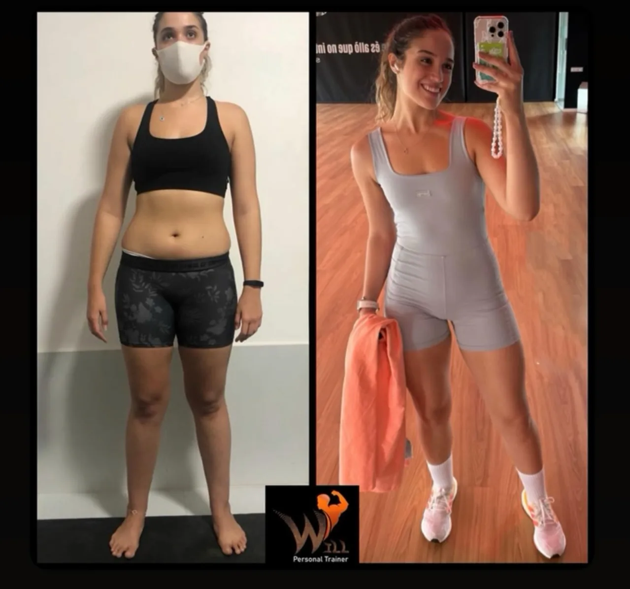 Antes e depois de cliente 8