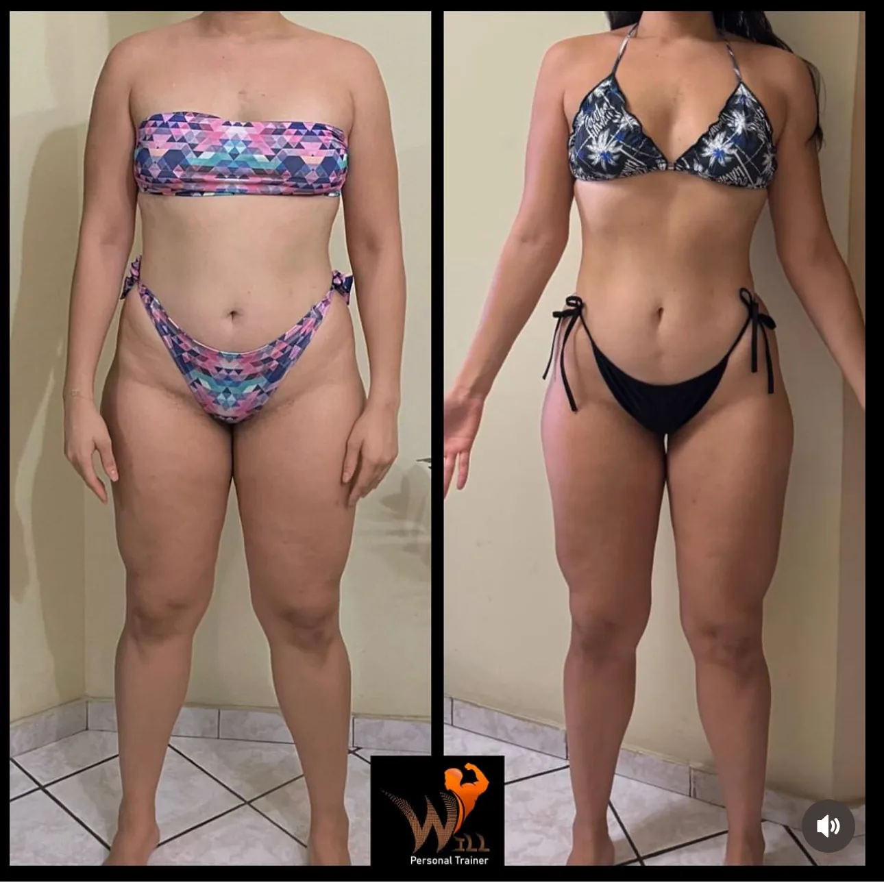 Antes e depois de cliente 10