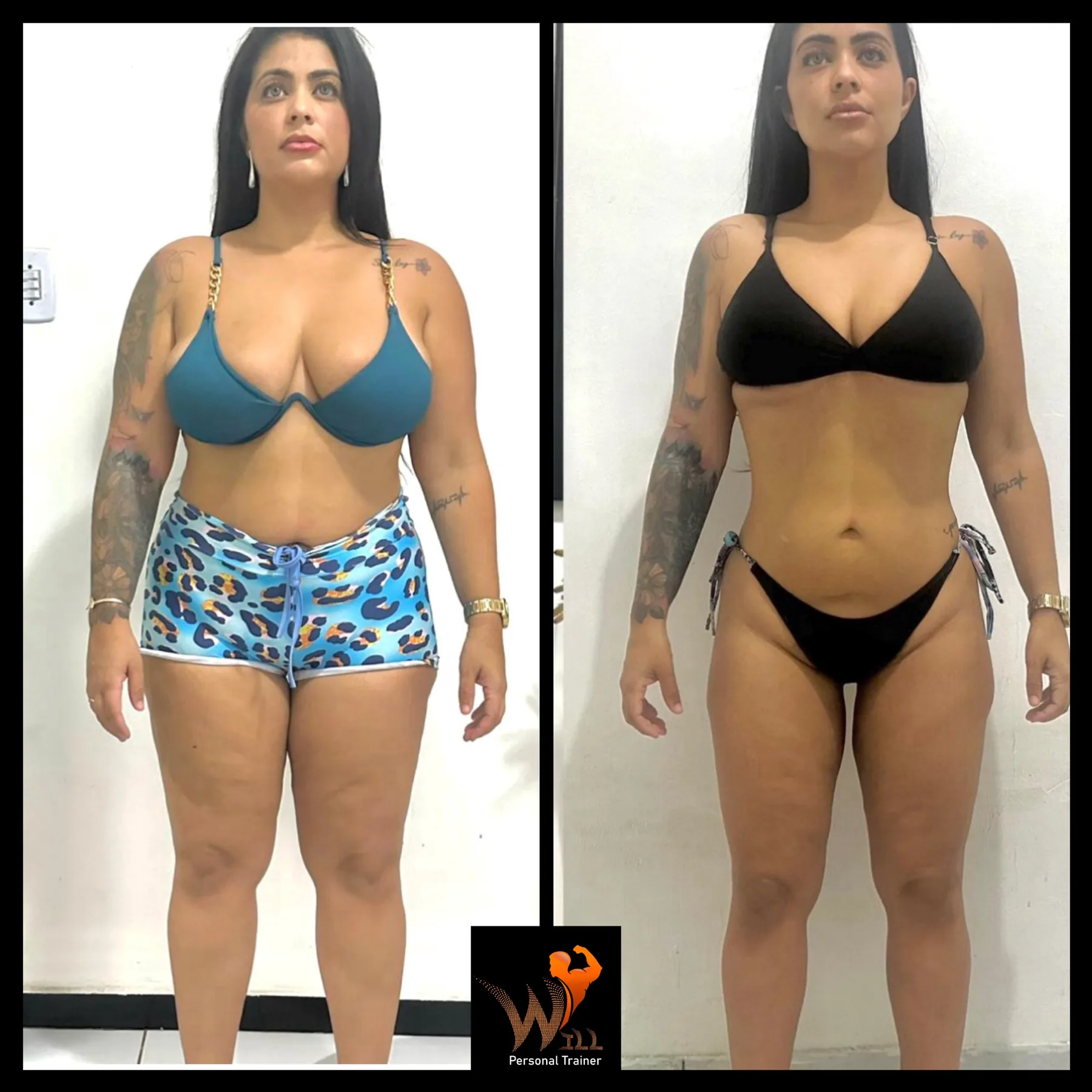 Antes e depois de cliente 16