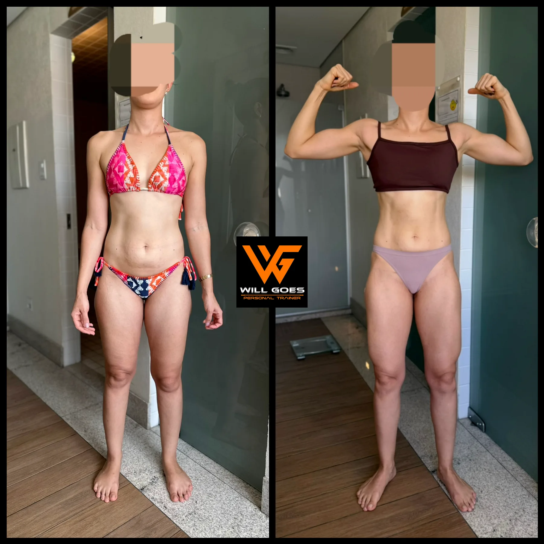 Antes e depois de cliente 17