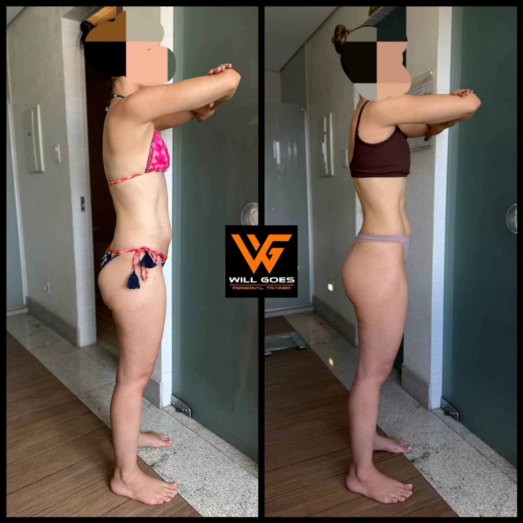 Antes e depois de cliente 19